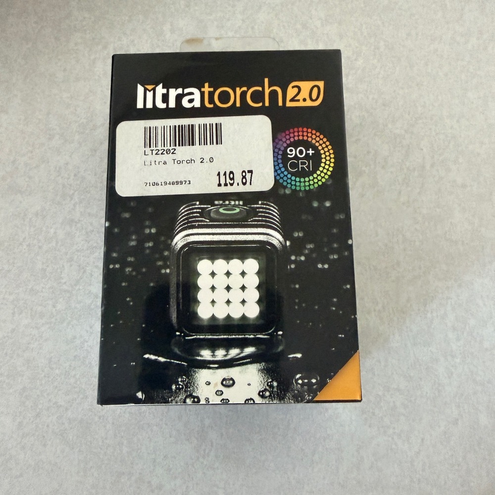 LitraTorch 2.0 LT2202 LED Video Light 800 Lumens 90+ CRI Waterproof 5700K Pocket